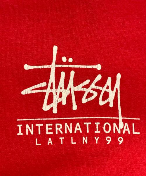 stussy（ステューシー）stussy (ステューシー) stussy　レッド　internatrional 2000　半袖カットソー レッド サイズ:SIZE Mの古着・服飾アイテム