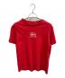 stussy（ステューシー）の古着「stussy　レッド　internatrional 2000　半袖カットソー」｜レッド