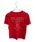 stussy (ステューシー) stussy　レッド　internatrional 2000　半袖カットソー レッド サイズ:SIZE M：8000円