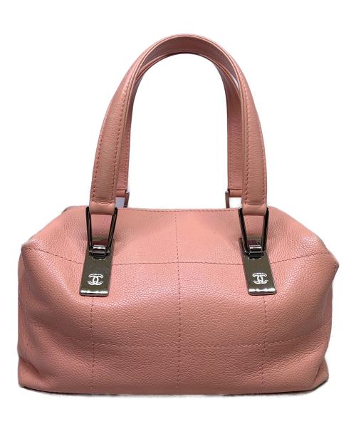 CHANEL（シャネル）CHANEL (シャネル) CHANEL　チョコバー　ピンク　ハンドバッグ ピンクの古着・服飾アイテム