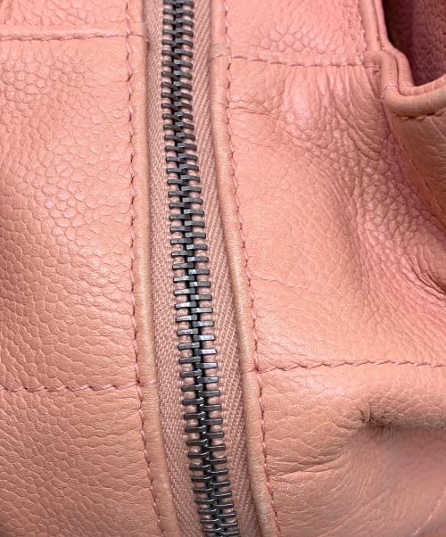 CHANEL（シャネル）CHANEL (シャネル) CHANEL　チョコバー　ピンク　ハンドバッグ ピンクの古着・服飾アイテム