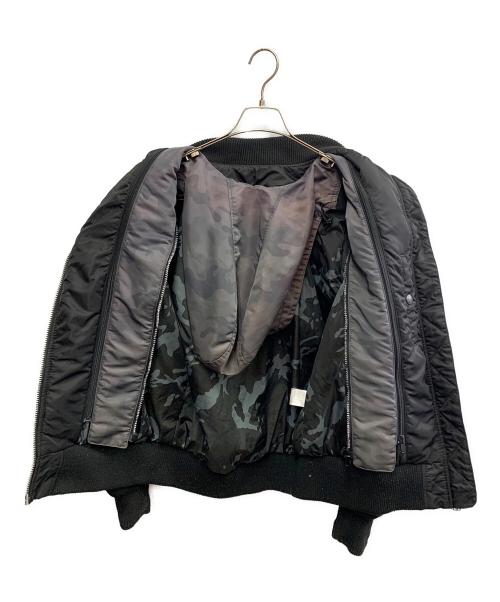VANSON（バンソン）VANSON (バンソン) VANSON　ブラック　MA-1ジャケット ブラック サイズ:SIZE Lの古着・服飾アイテム