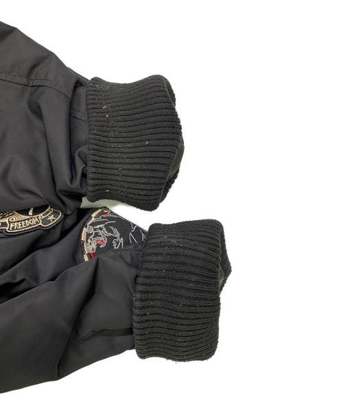 VANSON（バンソン）VANSON (バンソン) VANSON　ブラック　MA-1ジャケット ブラック サイズ:SIZE Lの古着・服飾アイテム