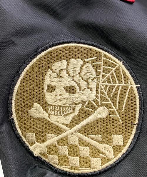 VANSON（バンソン）VANSON (バンソン) VANSON　ブラック　MA-1ジャケット ブラック サイズ:SIZE Lの古着・服飾アイテム