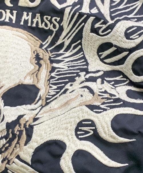 VANSON（バンソン）VANSON (バンソン) VANSON　ブラック　MA-1ジャケット ブラック サイズ:SIZE Lの古着・服飾アイテム