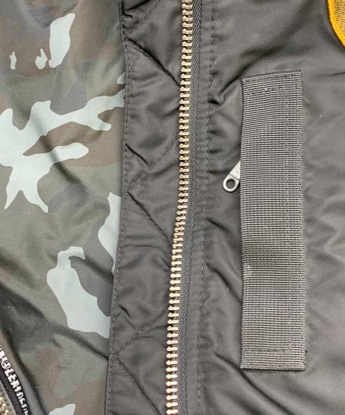 VANSON（バンソン）VANSON (バンソン) VANSON　ブラック　MA-1ジャケット ブラック サイズ:SIZE Lの古着・服飾アイテム