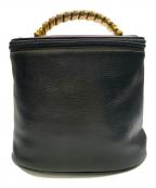 LOEWEロエベ）の古着「LOEWE　ベラスケス　ブラック×ブラウン　バニティバッグ OLD品　ハンドバッグ」｜ブラック×ブラウン