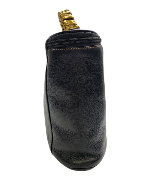 LOEWE（ロエベ）LOEWE (ロエベ) LOEWE　ベラスケス　ブラック×ブラウン　バニティバッグ OLD品　ハンドバッグ ブラック×ブラウンの古着・服飾アイテム