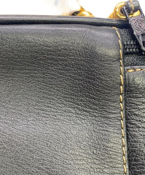 LOEWE（ロエベ）LOEWE (ロエベ) LOEWE　ベラスケス　ブラック×ブラウン　バニティバッグ OLD品　ハンドバッグ ブラック×ブラウンの古着・服飾アイテム