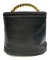 LOEWE（ロエベ）の古着「LOEWE　ベラスケス　ブラック×ブラウン　バニティバッグ OLD品　ハンドバッグ」｜ブラック×ブラウン
