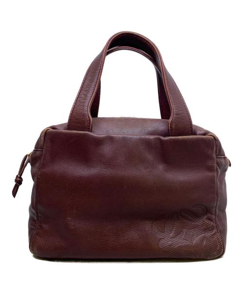 LOEWE（ロエベ）LOEWE (ロエベ) アナグラム　ハンドバッグ ボルドーの古着・服飾アイテム