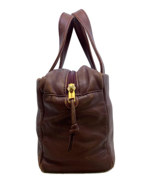 LOEWE（ロエベ）LOEWE (ロエベ) アナグラム　ハンドバッグ ボルドーの古着・服飾アイテム