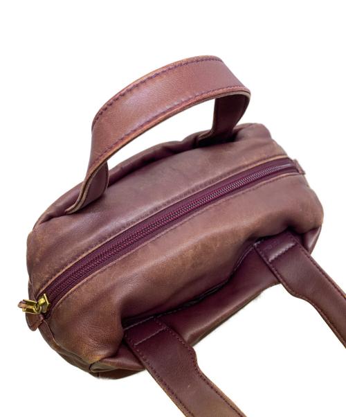 LOEWE（ロエベ）LOEWE (ロエベ) アナグラム　ハンドバッグ ボルドーの古着・服飾アイテム