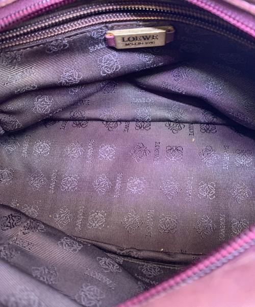 LOEWE（ロエベ）LOEWE (ロエベ) アナグラム　ハンドバッグ ボルドーの古着・服飾アイテム