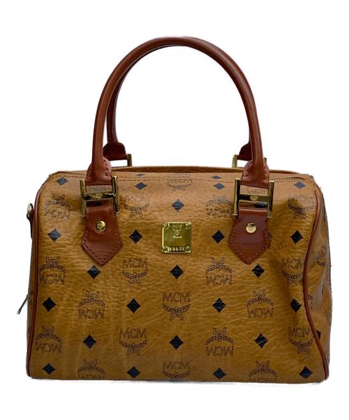 MCM（エムシーエム）MCM (エムシーエム) MCM　ヴィセトス　ブラウン　2WAYミニボストンバッグ ブラウンの古着・服飾アイテム