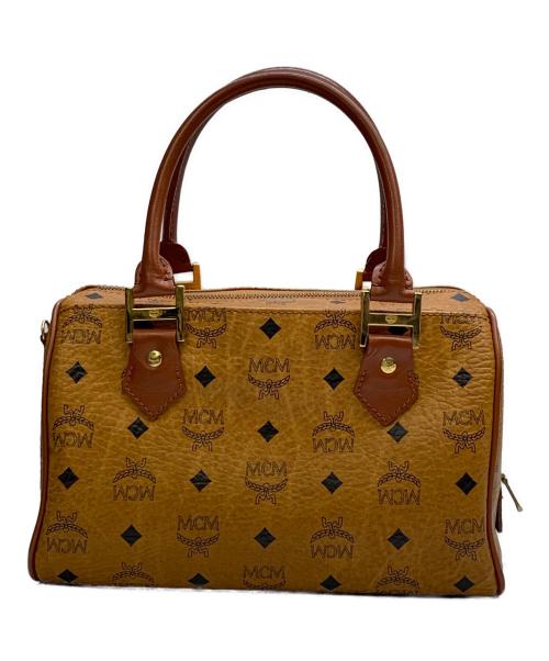 MCM（エムシーエム）MCM (エムシーエム) MCM　ヴィセトス　ブラウン　2WAYミニボストンバッグ ブラウンの古着・服飾アイテム
