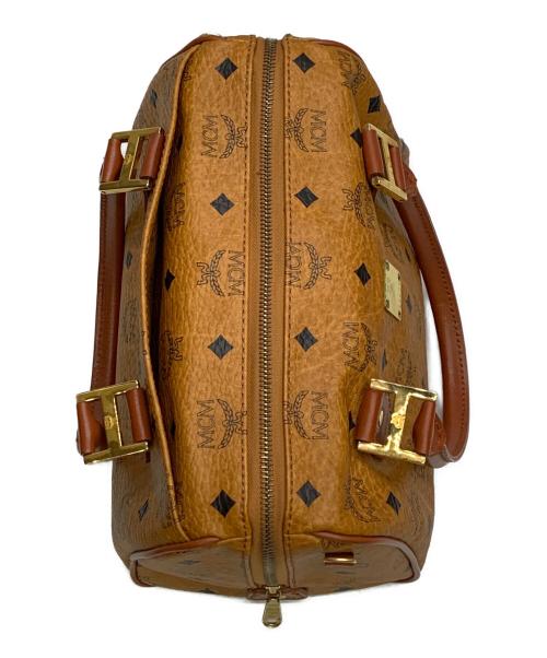 MCM（エムシーエム）MCM (エムシーエム) MCM　ヴィセトス　ブラウン　2WAYミニボストンバッグ ブラウンの古着・服飾アイテム