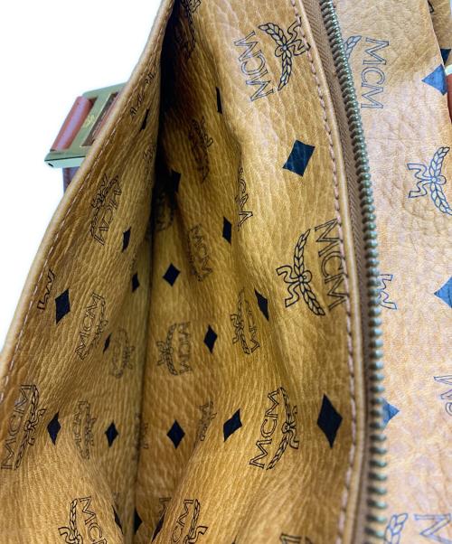 MCM（エムシーエム）MCM (エムシーエム) MCM　ヴィセトス　ブラウン　2WAYミニボストンバッグ ブラウンの古着・服飾アイテム