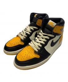 NIKE（ナイキ）の古着「NIKE　イエロー×ブラック　Air Jordan 1 Retro High OG "Taxi"　ハイカットスニーカー」｜イエロー×ブラック