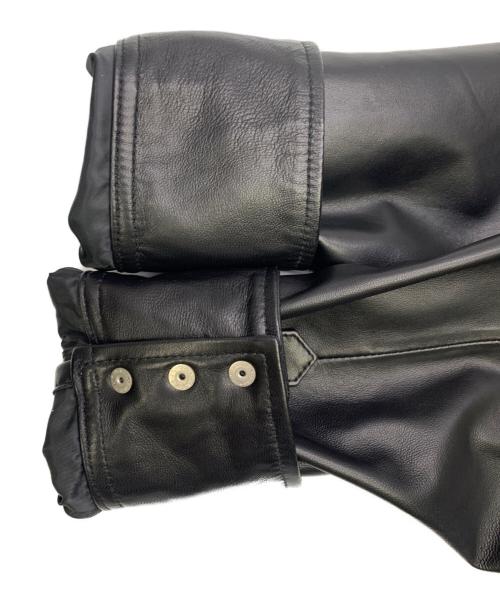 Wrangler（ラングラー）Wrangler (ラングラー) 27MW Leather Western Shirt ブラック サイズ:Lの古着・服飾アイテム