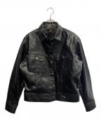 LEEリー）の古着「RIDERS JACKET LEATHER」｜ブラック
