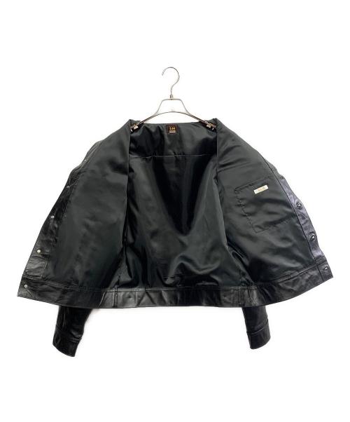 LEE（リー）LEE (リー) RIDERS JACKET LEATHER ブラック サイズ:44の古着・服飾アイテム