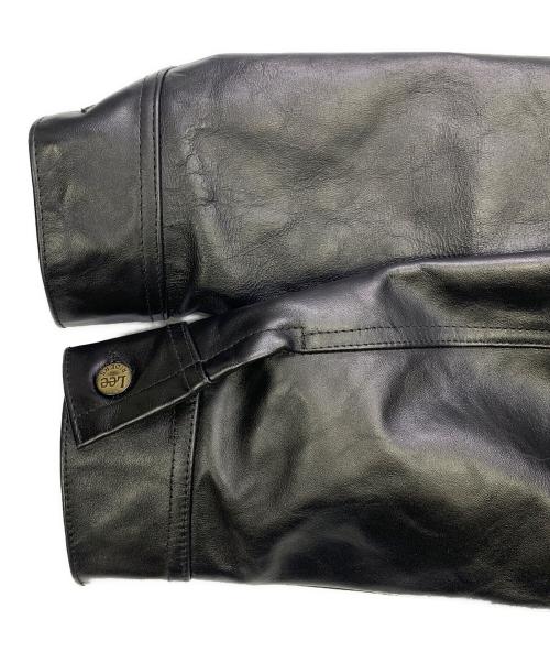 LEE（リー）LEE (リー) RIDERS JACKET LEATHER ブラック サイズ:44の古着・服飾アイテム
