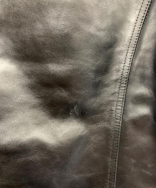 LEE（リー）LEE (リー) RIDERS JACKET LEATHER ブラック サイズ:44の古着・服飾アイテム