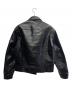 LEE (リー) RIDERS JACKET LEATHER ブラック サイズ:44：50000円