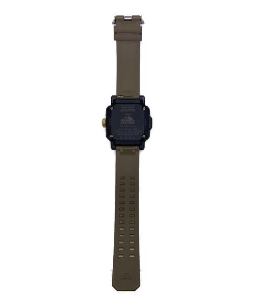 CASIO（カシオ）CASIO (カシオ) プロトレック　電波ソーラー　デジアナウォッチ ゴールド×ブラックの古着・服飾アイテム
