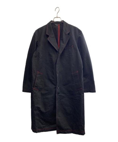 JOHN LAWRENCE SULLIVAN（ジョン ローレンス サリバン）JOHN LAWRENCE SULLIVAN (ジョン ローレンス サリバン) JOHN LAWRENCE SULLIVAN　チェスターコート ブラック サイズ:48の古着・服飾アイテム