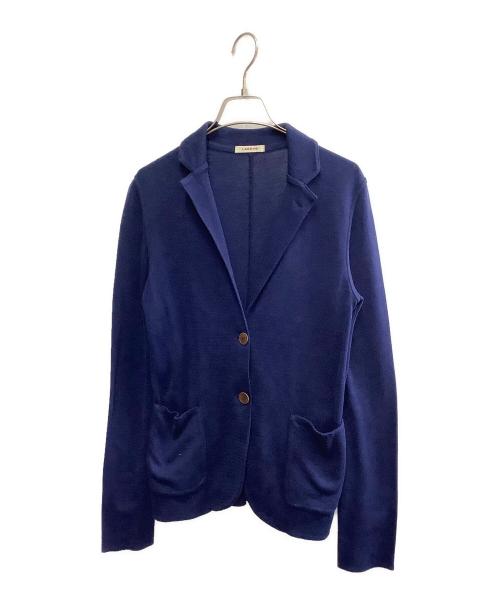 LARDINI（ラルディーニ）LARDINI (ラルディーニ) ニットジャケット ネイビー サイズ:LARDINIの古着・服飾アイテム