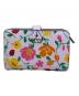 Kate Spade（ケイトスペード）の古着「マディソンストロベリーガーデンプリントミディアムコンパクトバイフォールドウォレット」｜ピンク