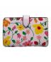 Kate Spade (ケイトスペード) マディソンストロベリーガーデンプリントミディアムコンパクトバイフォールドウォレット ピンク：9000円