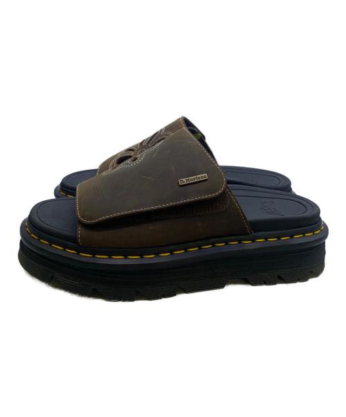Dr.Martens（ドクターマーチン）Dr.Martens (ドクターマーチン) ZEBZAG SLIDE　サンダル ブラック×ブラウン サイズ:26.5の古着・服飾アイテム