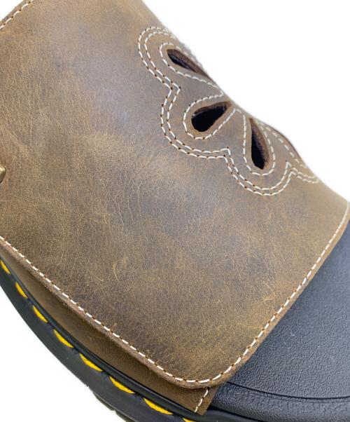 Dr.Martens（ドクターマーチン）Dr.Martens (ドクターマーチン) ZEBZAG SLIDE　サンダル ブラック×ブラウン サイズ:26.5の古着・服飾アイテム