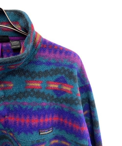 Patagonia（パタゴニア）Patagonia (パタゴニア) Patagonia　シンチラスナップT ブルー×パープル サイズ:Ｍの古着・服飾アイテム
