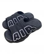 NIKEナイキ）の古着「NIKE　ブラック　AIR MORE UPTEMPO SLIDE　サンダル」｜ブラック