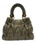 MIU MIU (ミュウミュウ) マテラッセ　2WAYバッグ グレー：60000円