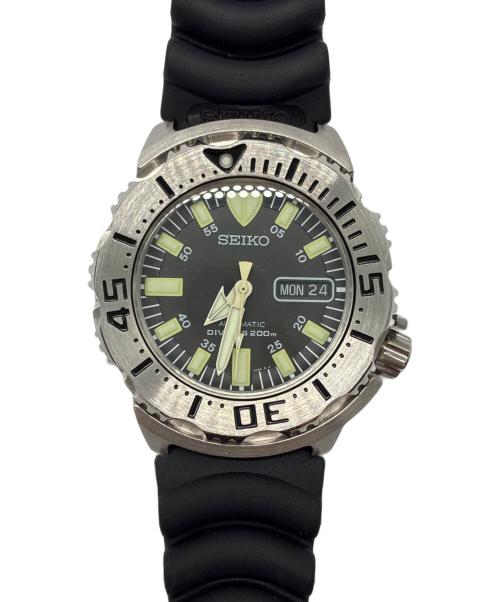 SEIKO（セイコー）SEIKO (セイコー) ブラックモンスター 自動巻き ダイバーズウォッチ 腕時計の古着・服飾アイテム