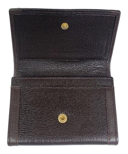 BVLGARI（ブルガリ）BVLGARI (ブルガリ) BVLGARI　ブラウン　カードケース ブラウンの古着・服飾アイテム