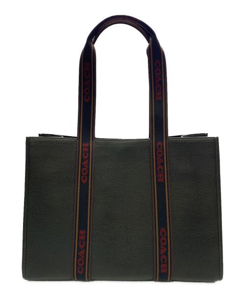 COACH（コーチ）COACH (コーチ) COACH　スミストート　ブラック×レッド　トートバッグ ブラック×レッド 未使用品の古着・服飾アイテム