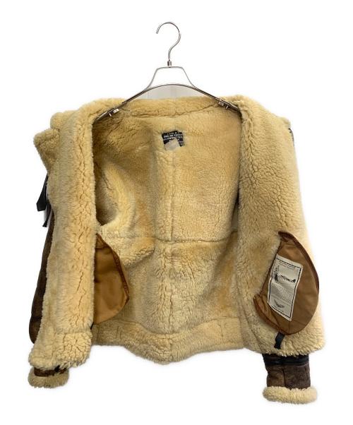 AVIREX（アヴィレックス）AVIREX (アヴィレックス) B-3ムートンフライトジャケット ブラウン サイズ:SIZE 32の古着・服飾アイテム