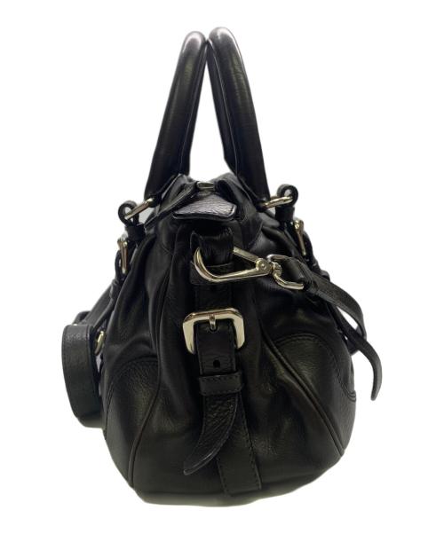 PRADA（プラダ）PRADA (プラダ) PRADA ブラック ヴィッテロソフト 2WAYバッグ ブラックの古着・服飾アイテム