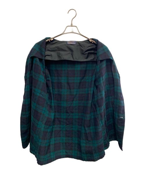 PENDLETON（ペンドルトン）PENDLETON (ペンドルトン) PENDLETON　ウールテーラードジャケット グリーン×ネイビー サイズ:Mの古着・服飾アイテム