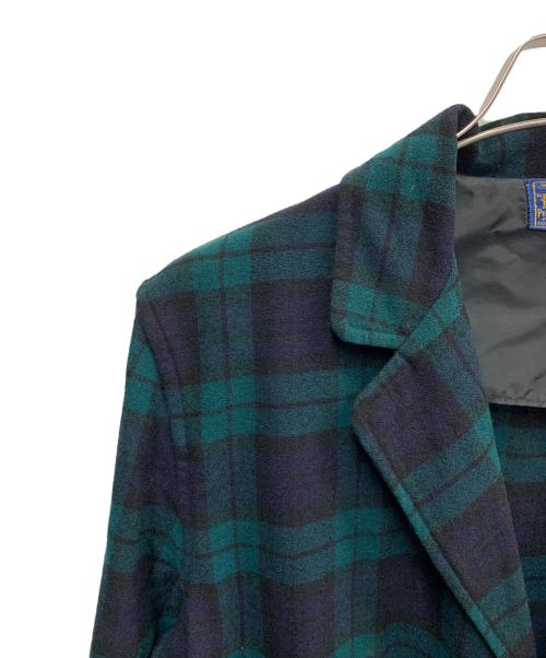 PENDLETON（ペンドルトン）PENDLETON (ペンドルトン) PENDLETON　ウールテーラードジャケット グリーン×ネイビー サイズ:Mの古着・服飾アイテム
