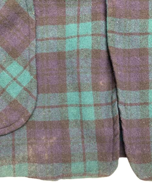 PENDLETON（ペンドルトン）PENDLETON (ペンドルトン) PENDLETON　ウールテーラードジャケット グリーン×ネイビー サイズ:Mの古着・服飾アイテム