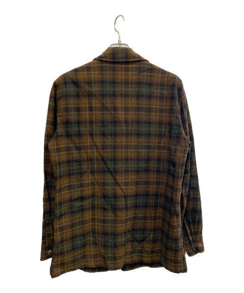 PENDLETON（ペンドルトン）PENDLETON (ペンドルトン) PENDLETON　ウールテーラードジャケット ブラウン×グリーン サイズ:Mの古着・服飾アイテム
