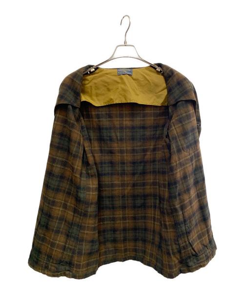 PENDLETON（ペンドルトン）PENDLETON (ペンドルトン) PENDLETON　ウールテーラードジャケット ブラウン×グリーン サイズ:Mの古着・服飾アイテム