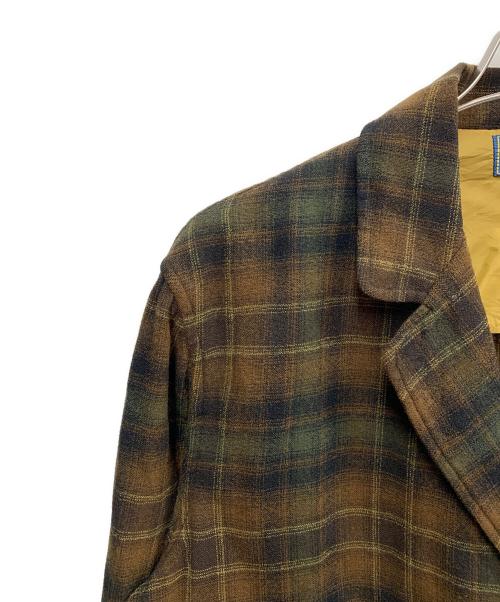 PENDLETON（ペンドルトン）PENDLETON (ペンドルトン) PENDLETON　ウールテーラードジャケット ブラウン×グリーン サイズ:Mの古着・服飾アイテム